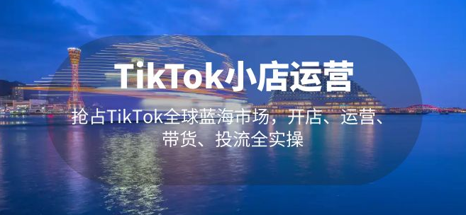 图片[1]-TikTok小店运营 抢占TikTok全球蓝海市场，开店、运营、带货、投流全实操-创业三六五